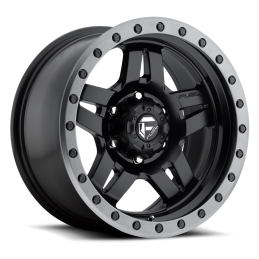 CERCHIO Fuel Anza Wheel | 17x8.5 | 5x5 | Matte Anthracite with Black Ring